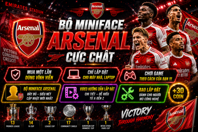 BỘ MINIFACE ARSENAL