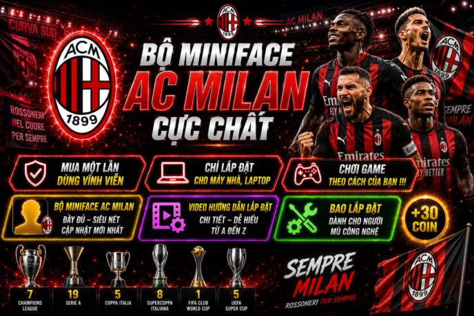BỘ MINIFACE AC MILAN