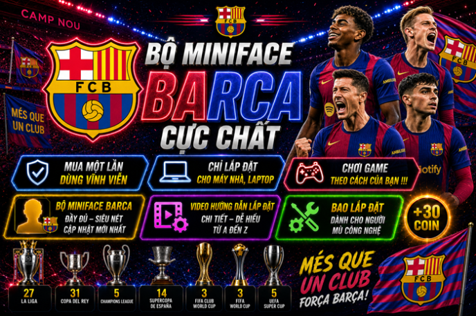 BỘ MINIFACE BARCA