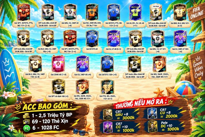 NÂNG CẤP RANK CAO THỦ - COMBO 359